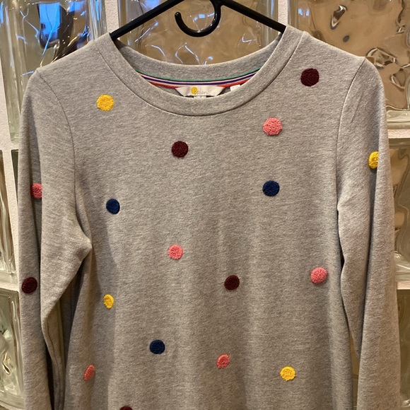 Boden polka dot sweatshirt dress - Picture 3 of 6